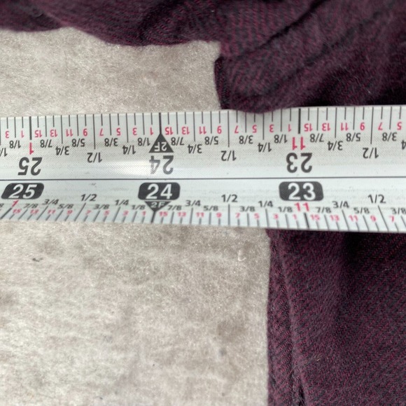 Carbon 2 Cobalt Shirt Mens Large Burgundy‎ Long Sleeve Button Up Maroon - Picture 11 of 13